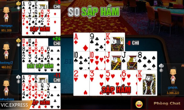 Cách tính chi mậu Binh tại Vic Club cực kỳ đơn giản